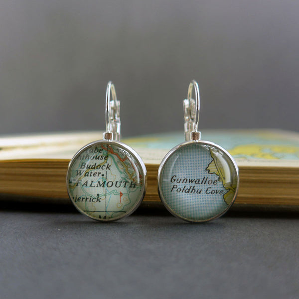 Personalised Map Earrings